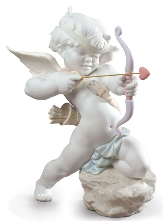 Lladró Straight to the Heart Cupid Angel Figurine (SKU: 01009209)