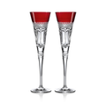 Waterford Times Square Colored Flute Love 2023S/2 Ruby (SKU: 1061951)